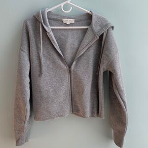 Hippie Rose Med, Gray, Hooded Zip-up